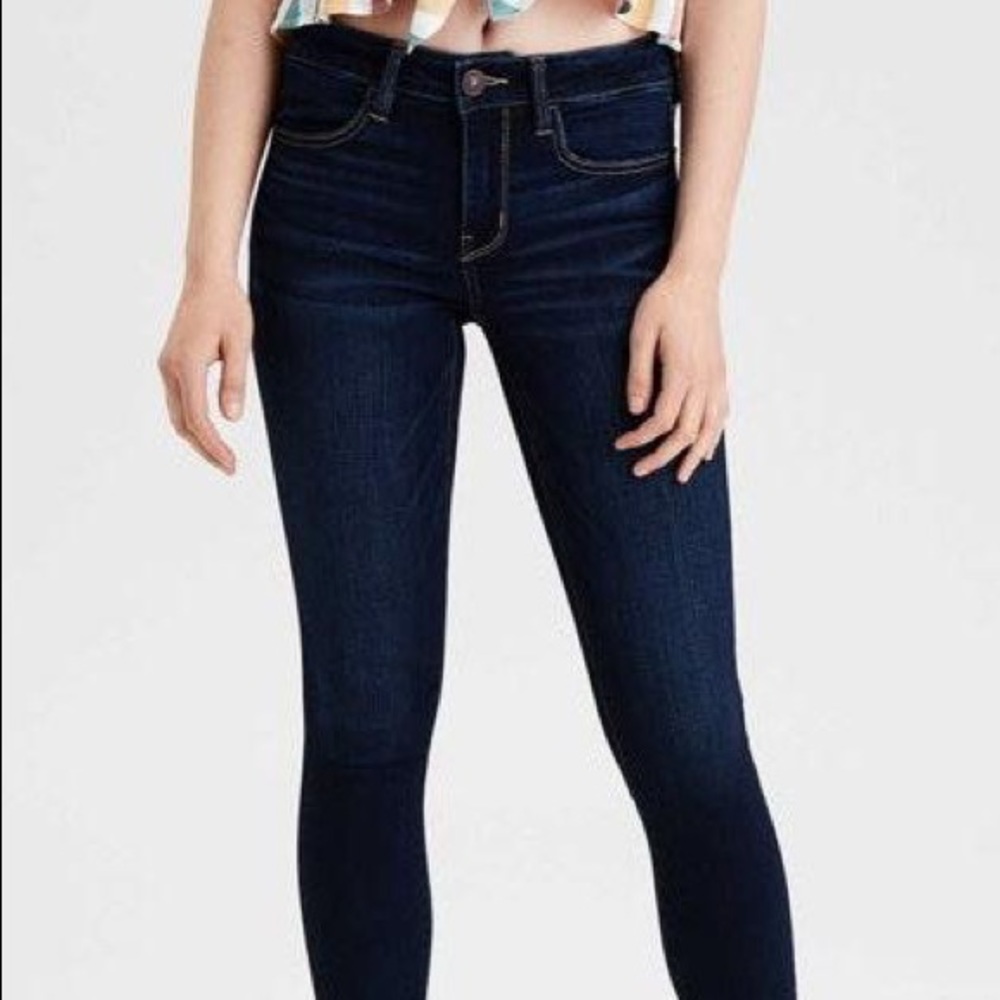 🌵 8S AEO Denim X Super Stretch Dark Jeggings